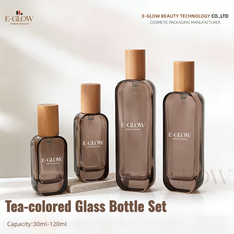 Luxury Skincare Bottles - 【Logo Custom】1 Stuks Luxe Platte Vierkante