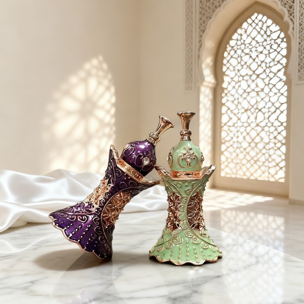 Luxury Skincare Dubai - Verzorgingsproducten 3ml essentiële olieflesjes Dubai stijl