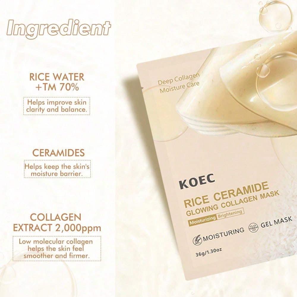Rice 70 Glow Collagen Mask Ove - Luxury Glow Skincare recensie en prijs