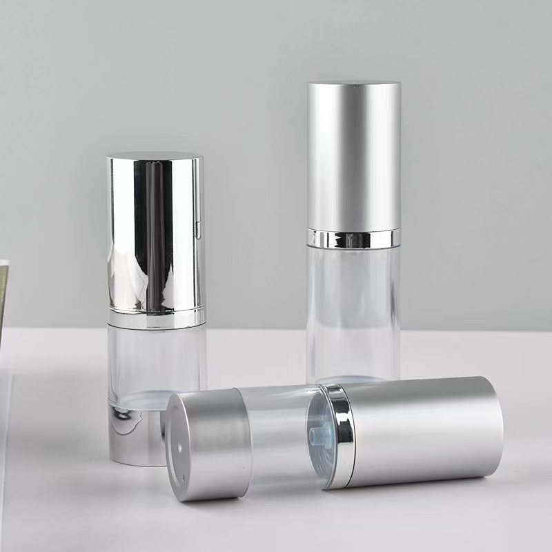 Helder/Mat Zilver Vacuümfles P - Luxury Skincare Bottles recensie en prijs