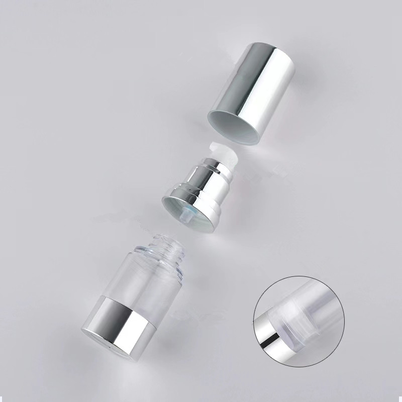 Helder/Mat Zilver Vacuümfles P - Luxury Skincare Bottles recensie en prijs